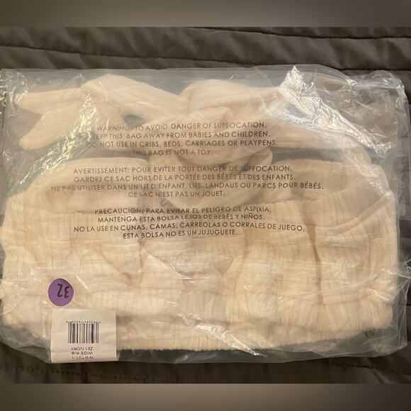 WeWoreWhat Halter Bandeau Cris Cross Crop Top Ivory White Tie Bra S NWT Revolve - Picture 4 of 7